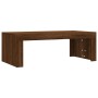 Engineered wood coffee table in brown oak 102x50x36 cm by vidaXL, Coffee table - Ref: Foro24-823373, Price: 38,88 €, Discount: %