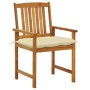 Garden chairs and cushions 6 units solid acacia wood by vidaXL, Garden chairs - Ref: Foro24-3078183, Price: 387,07 €, Discoun...