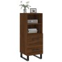 Oak brown engineered wood sideboard 34.5x34x90 cm by vidaXL, Sideboards - Ref: Foro24-828699, Price: 69,24 €, Discount: %