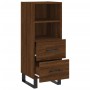 Oak brown engineered wood sideboard 34.5x34x90 cm by vidaXL, Sideboards - Ref: Foro24-828699, Price: 69,24 €, Discount: %