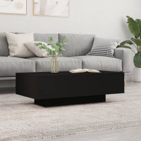 Black engineered wood coffee table 100x49.5x31 cm by vidaXL, Coffee table - Ref: Foro24-833890, Price: 57,67 €, Discount: %