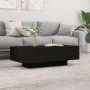 Black engineered wood coffee table 100x49.5x31 cm by vidaXL, Coffee table - Ref: Foro24-833890, Price: 59,21 €, Discount: %