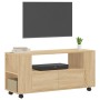 TV cabinet engineered wood Sonoma oak 102x34.5x43 cm by vidaXL, TV Furniture - Ref: Foro24-833745, Price: 80,16 €, Discount: %