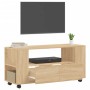 TV cabinet engineered wood Sonoma oak 102x34.5x43 cm by vidaXL, TV Furniture - Ref: Foro24-833745, Price: 80,16 €, Discount: %