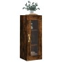 Smoked oak wall cabinet 34.5x34x90 cm by vidaXL, Sideboards - Ref: Foro24-828897, Price: 52,16 €, Discount: %