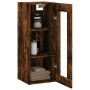 Smoked oak wall cabinet 34.5x34x90 cm by vidaXL, Sideboards - Ref: Foro24-828897, Price: 52,16 €, Discount: %