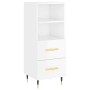 Glossy white plywood sideboard 34.5x34x90 cm by vidaXL, Sideboards - Ref: Foro24-828646, Price: 65,67 €, Discount: %