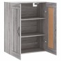 Sonoma gray engineered wood wall cabinet 69.5x34x90 cm by vidaXL, Sideboards - Ref: Foro24-830378, Price: 65,98 €, Discount: %