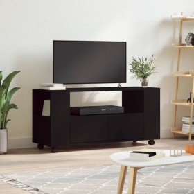 Black engineered wood TV cabinet 102x34.5x43 cm by vidaXL, TV Furniture - Ref: Foro24-833743, Price: 61,30 €, Discount: %