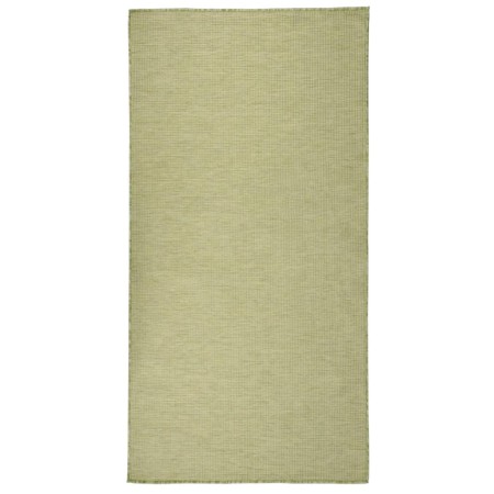 Alfombra de exterior de tejido plano verde 100x200 cm de vidaXL, Alfombras - Ref: Foro24-340808, Precio: 39,95 €, Descuento: %