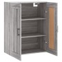 Sonoma gray engineered wood wall cabinet 69.5x34x90 cm by vidaXL, Sideboards - Ref: Foro24-830394, Price: 65,50 €, Discount: %