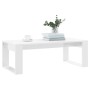 Glossy white engineered wood coffee table 102x50x35 cm by vidaXL, Coffee table - Ref: Foro24-823360, Price: 46,50 €, Discount: %