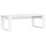 Mesa de centro madera de ingeniería blanco brillo 102x50x35 cm de vidaXL, Mesas de centro - Ref: Foro24-823360, Precio: 47,92...