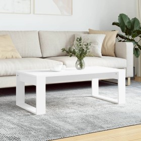 White engineered wood coffee table 102x50x35 cm by vidaXL, Coffee table - Ref: Foro24-823358, Price: 42,40 €, Discount: %