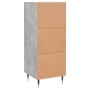 Aparador de madera contrachapada gris hormigón 34,5x34x90 cm de vidaXL, Aparadores - Ref: Foro24-830424, Precio: 55,19 €, Des...