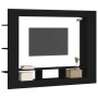 Black engineered wood TV cabinet 152x22x113 cm by vidaXL, Closets and storage - Ref: Foro24-833723, Price: 77,59 €, Discount: %