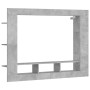 TV stand made of engineered wood in concrete gray, 152x22x113 cm. by vidaXL, Closets and storage - Ref: Foro24-833725, Price:...