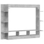 TV stand made of engineered wood in concrete gray, 152x22x113 cm. by vidaXL, Closets and storage - Ref: Foro24-833725, Price:...