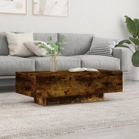 Couchtisch aus geräuchertem Eichenholzwerkstoff, 100 x 49,5 x 31 cm von vidaXL, Couchtisch - Ref: Foro24-833893, Preis: 73,99...