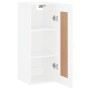 Engineered wood white wall cabinet 34.5x34x90 cm by vidaXL, Sideboards - Ref: Foro24-830476, Price: 46,42 €, Discount: %