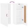 Engineered wood white wall cabinet 34.5x34x90 cm by vidaXL, Sideboards - Ref: Foro24-830476, Price: 46,42 €, Discount: %