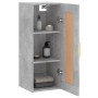 Armario de pared madera ingeniería gris hormigón 34,5x34x90 cm de vidaXL, Aparadores - Ref: Foro24-830488, Precio: 46,67 €, D...