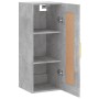 Armario de pared madera ingeniería gris hormigón 34,5x34x90 cm de vidaXL, Aparadores - Ref: Foro24-830488, Precio: 46,67 €, D...