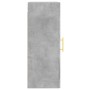 Armario de pared madera ingeniería gris hormigón 34,5x34x90 cm de vidaXL, Aparadores - Ref: Foro24-830488, Precio: 46,67 €, D...