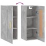 Armario de pared madera ingeniería gris hormigón 34,5x34x90 cm de vidaXL, Aparadores - Ref: Foro24-830488, Precio: 46,67 €, D...