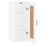 Weißer Wandschrank aus Holzwerkstoff, 34,5 x 34 x 90 cm von vidaXL, Sideboards - Ref: Foro24-830500, Preis: 51,32 €, Rabatt: %