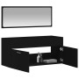 Armario de baño con espejo madera de ingeniería negro de vidaXL, Muebles de baño - Ref: Foro24-833885, Precio: 51,63 €, Descu...