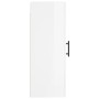 Armario de pared madera ingeniería blanco brillo 34,5x34x90 cm de vidaXL, Aparadores - Ref: Foro24-830526, Precio: 53,09 €, D...