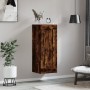 Armario de pared madera ingeniería roble ahumado 34,5x34x90 cm de vidaXL, Aparadores - Ref: Foro24-830513, Precio: 50,06 €, D...