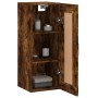 Armario de pared madera ingeniería roble ahumado 34,5x34x90 cm de vidaXL, Aparadores - Ref: Foro24-830513, Precio: 50,06 €, D...