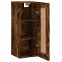 Armario de pared madera ingeniería roble ahumado 34,5x34x90 cm de vidaXL, Aparadores - Ref: Foro24-830513, Precio: 50,06 €, D...