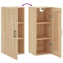 Armario de pared madera ingeniería roble Sonoma 34,5x34x90 cm de vidaXL, Aparadores - Ref: Foro24-830511, Precio: 47,99 €, De...