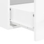 Glossy white engineered wood bathroom cabinet with mirror by vidaXL, Bathroom furniture - Ref: Foro24-833883, Price: 60,31 €,...