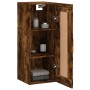 Smoked oak engineered wood wall cabinet 34.5x34x90 cm by vidaXL, Sideboards - Ref: Foro24-830489, Price: 46,67 €, Discount: %