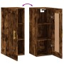 Smoked oak engineered wood wall cabinet 34.5x34x90 cm by vidaXL, Sideboards - Ref: Foro24-830489, Price: 46,67 €, Discount: %