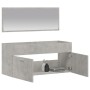 Concrete Gray Engineered Wood Mirrored Bathroom Cabinet by vidaXL, Bathroom furniture - Ref: Foro24-833887, Price: 50,53 €, D...