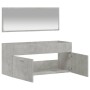 Armario de baño con espejo madera de ingeniería gris hormigón de vidaXL, Muebles de baño - Ref: Foro24-833887, Precio: 50,53 ...