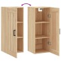 Armario de pared madera ingeniería roble Sonoma 34,5x34x90 cm de vidaXL, Aparadores - Ref: Foro24-830503, Precio: 45,88 €, De...