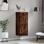 Engineered smoked oak wood wall cabinet 34.5x34x90 cm by vidaXL, Sideboards - Ref: Foro24-830497, Price: 48,17 €, Discount: %