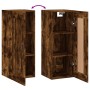 Engineered smoked oak wood wall cabinet 34.5x34x90 cm by vidaXL, Sideboards - Ref: Foro24-830497, Price: 48,17 €, Discount: %