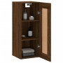 Oak brown engineered wood wall cabinet 34.5x34x90 cm by vidaXL, Sideboards - Ref: Foro24-830523, Price: 47,83 €, Discount: %