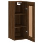 Oak brown engineered wood wall cabinet 34.5x34x90 cm by vidaXL, Sideboards - Ref: Foro24-830523, Price: 47,83 €, Discount: %