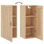 Armario de pared madera ingeniería roble Sonoma 34,5x34x90 cm de vidaXL, Aparadores - Ref: Foro24-830479, Precio: 32,99 €, De...