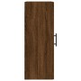 Armario de pared madera ingeniería marrón roble 34,5x34x90 cm de vidaXL, Aparadores - Ref: Foro24-830531, Precio: 47,92 €, De...