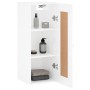 Glossy white engineered wood wall cabinet 34.5x34x90 cm by vidaXL, Sideboards - Ref: Foro24-830478, Price: 48,99 €, Discount: %