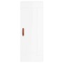 Glossy white engineered wood wall cabinet 34.5x34x90 cm by vidaXL, Sideboards - Ref: Foro24-830478, Price: 48,99 €, Discount: %